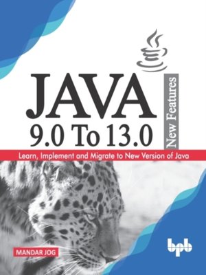 cover image of JAVA 9.0 to 13.0 New Features